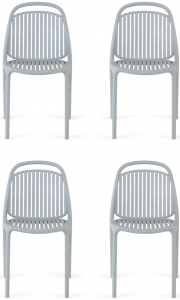 Комплект из четырёх стульев Scoop 46X59X81 CM