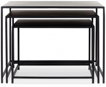 Комплект из трёх столиков Kondo 53X45X40 / 48X40X35 / 42X35X30 CM