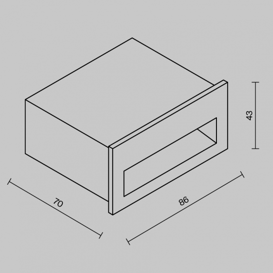 Подсветка для лестниц Futo 9X7X4 CM 7