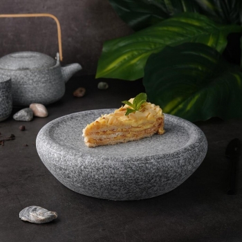 Блюдо круглое d 23,2 см h6,7 см Stone Untouched Taiga P.L. Proff Cuisine [1]