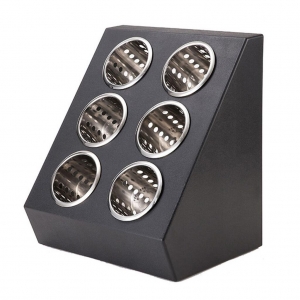 Контейнер для столовых приборов 6 отд., пластик 35*40*29 см нерж. стаканы P.L. Proff Cuisine