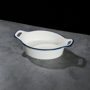 Блюдо овальное 25*16,1 см h5,5 см 880 мл с ручками Bakery Fusion P.L. Proff Cuisine [1]