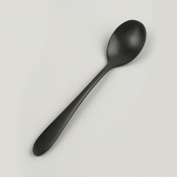 Ложка чайная 14,3 см матовый черный PVD Alessi-Black P.L. [12]