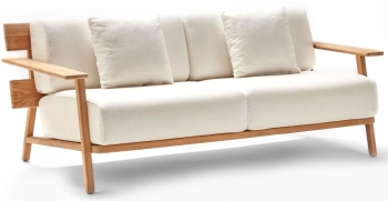 Диван двухместный с каркасом из тика Paralel 182X91X74 CM