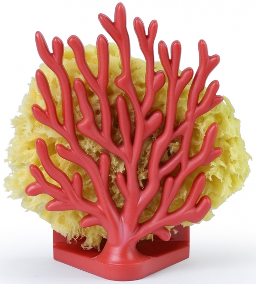 Держатель для мочалок Coral Sponge 8X5X11 CM красный 1