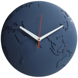 Часы настенные World Wide Waste Ø31 CM тёмно-синие