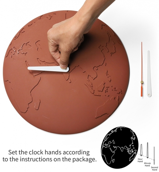 Часы настенные World Wide Waste Ø31 CM серые 5
