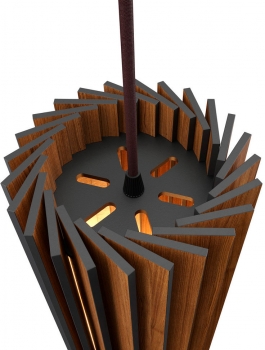 Подвесной светильник направленного света Rotor 33X12X12 CM дуб