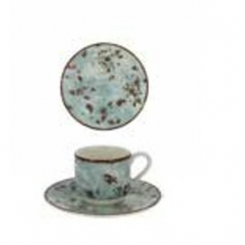 Блюдце RAK Porcelain Peppery для чашки 13 см, h 1,7 см, голубой цвет