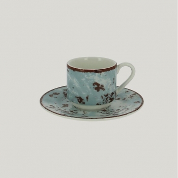 Блюдце RAK Porcelain Peppery для чашки 13 см, h 1,7 см, голубой цвет