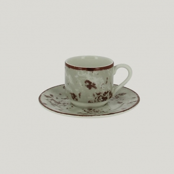 Блюдце RAK Porcelain Peppery для чашки 13 см, h 1,7 см, серый цвет