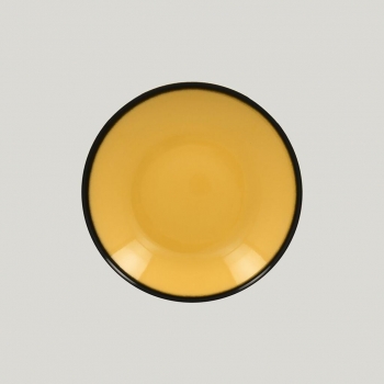 Тарелка-салатник RAK Porcelain LEA Yellow 26 см, высота 5 см, 1,2 л (желтый цвет)
