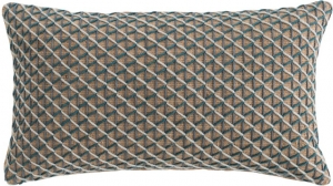 Подушка декоративная из джута и шерсти Raw 70X40 CM голубая