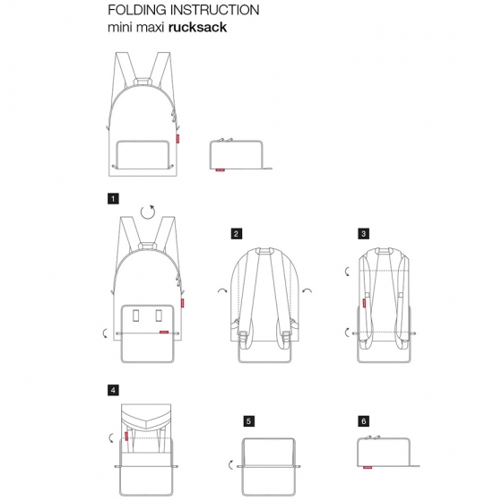 Рюкзак складной mini maxi azure dots 5