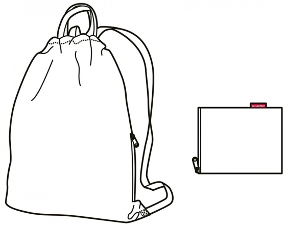 Рюкзак складной mini maxi sacpack paisley ruby 4