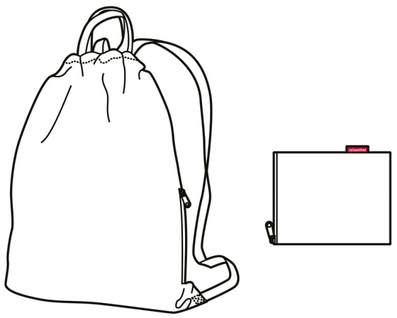 Рюкзак складной mini maxi sacpack glencheck red 4