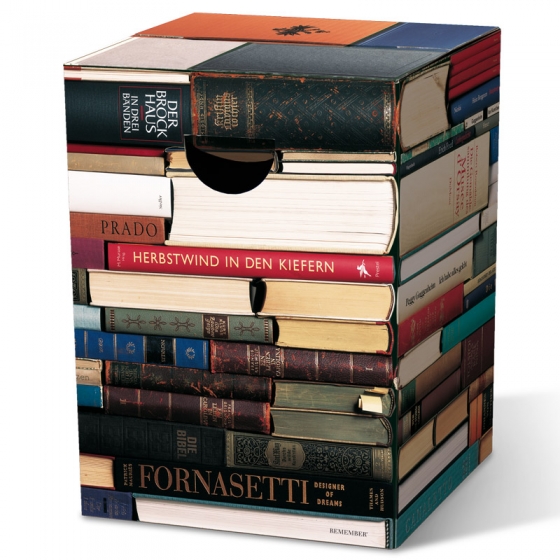 Табурет картонный сборный bookworm 1