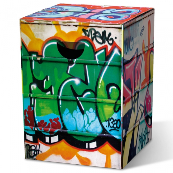 Табурет картонный сборный graffiti 1