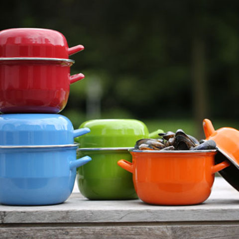 Кастрюля Mussel Pot 2.8L красная 2