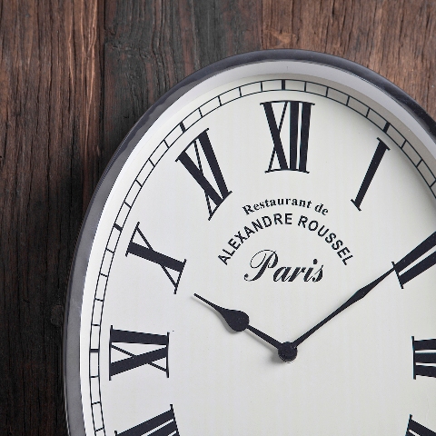 Настенные часы овальной формы 46X32 CM 2