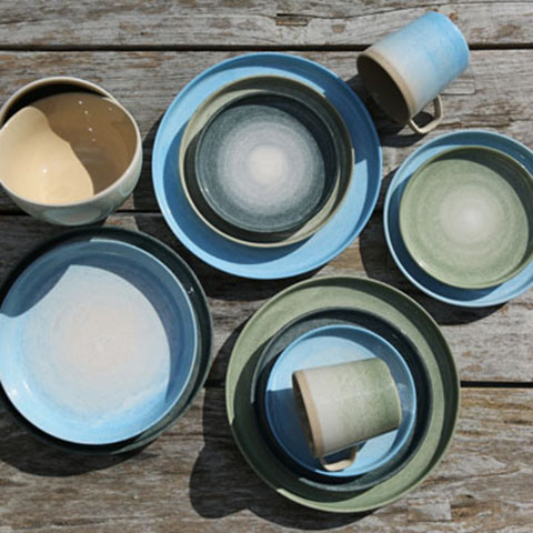 Керамическая тарелка Destino L.Blue Ø25 CM 2