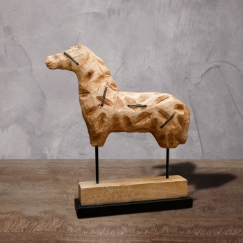 Декор из дерева манго Horse 48X47X10 CM
