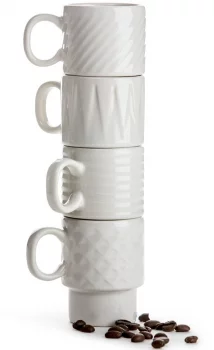 Набор 4 кружек для эспрессо Coffee & More 100 ml