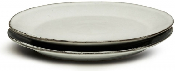 Набор из двух тарелок Nature Ø23 CM серые 1