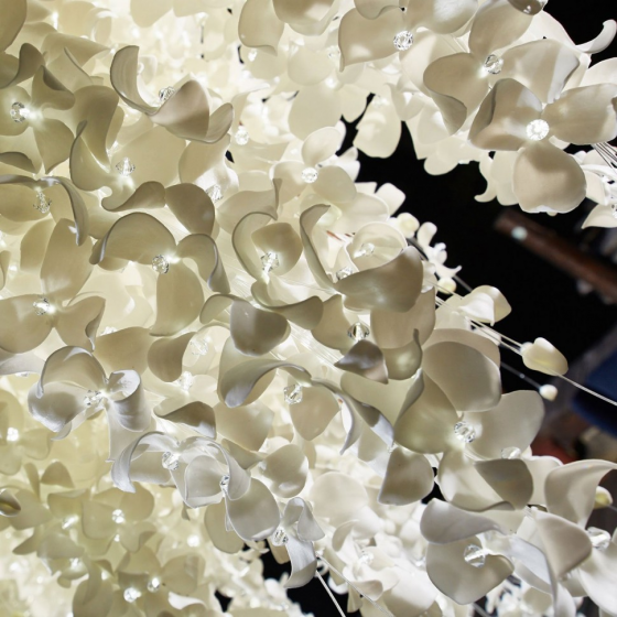 Люстра из бисквитного фарфора Ammi 90X90X120 CM 5