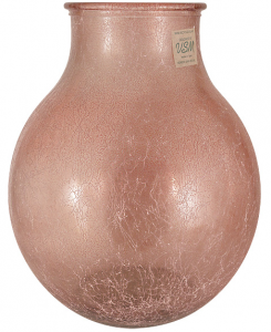 Ваза Silk 29X29X36 CM розового цвета