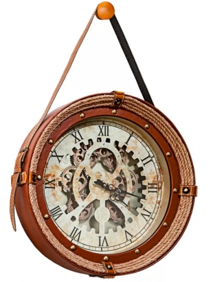 Часы в раме из пеньковой верёвки Canfranc Ø47 CM 1
