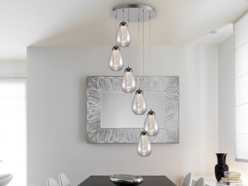 Светильник подвесной 6 LED Taccia 41X41X125 CM