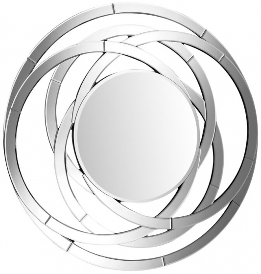 Зеркало круглое в раме в виде колец Aros Ø120 CM 1