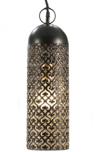 Подвесной светильник из чеканного металла Jamila 13X13X44 CM