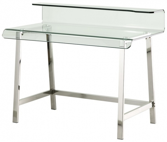 Письменный стол из изогнутого стекла Glass 110X56X90 CM 1