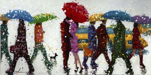 Картина Umbrellas 140X70 CM