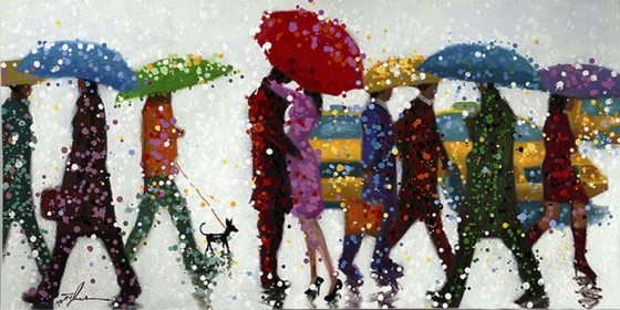 Картина Umbrellas 140X70 CM 1