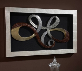 Барельеф из резного дерева под стеклом Lazos 140X80 CM