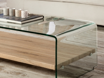 Стол журнальный из закалённого стекла Sonama 110X55X35 CM