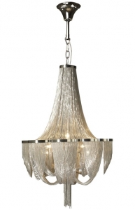 Люстра декорированная тонкими цепями Minerva 55X55X90 CM