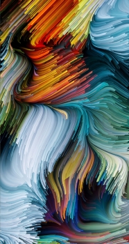 Постер на закаленном стекле Simbiosis 80X150 CM