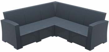 Диван пластиковый угловой Monaco Lounge Corner 207X207X79 CM
