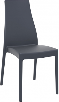 Стул пластиковый Miranda 45X56X94 CM серый
