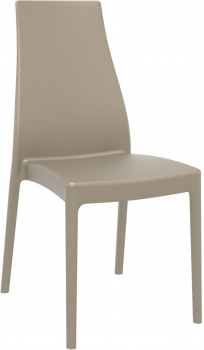 Стул пластиковый Miranda 45X56X94 CM бежевый
