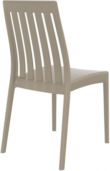 Стул пластиковый Soho 45X55X89 CM бежевого цвета