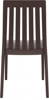 Стул пластиковый Soho 45X55X89 CM коричневого цвета