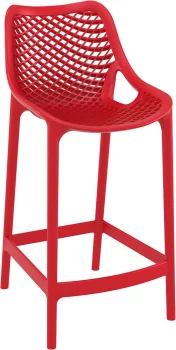 Стул пластиковый полубарный Air 44X51X95 CM красный