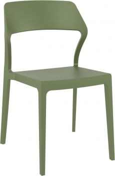 Стул пластиковый Snow 52X56X83 CM зелёный