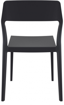 Стул пластиковый Snow 52X56X83 CM чёрный