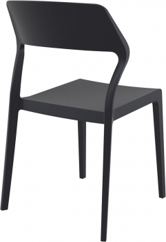 Стул пластиковый Snow 52X56X83 CM чёрный
